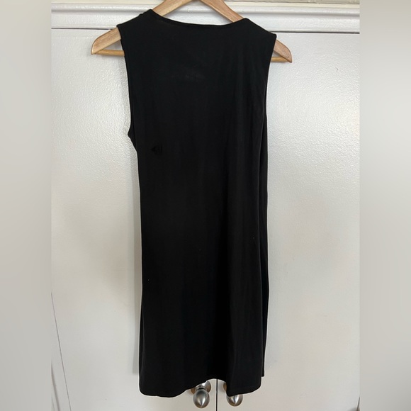 Synergy Black Wrap Dress - Picture 3 of 9